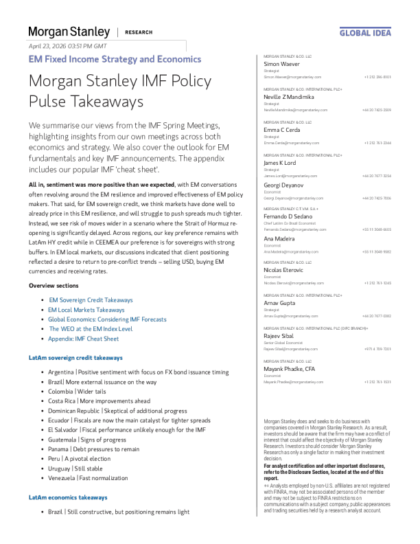 IMF policy pulse key points