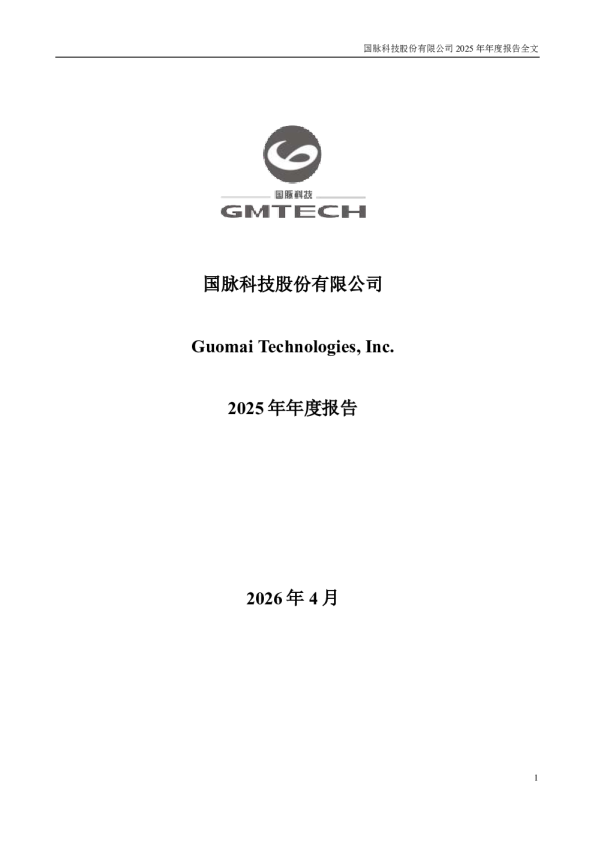 国脉科技：2025年年度报告