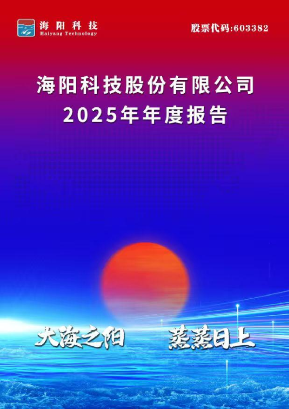 海阳科技：海阳科技股份有限公司2025年年度报告