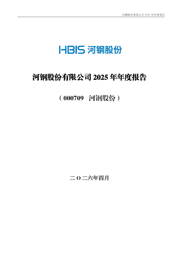 河钢股份：2025年年度报告