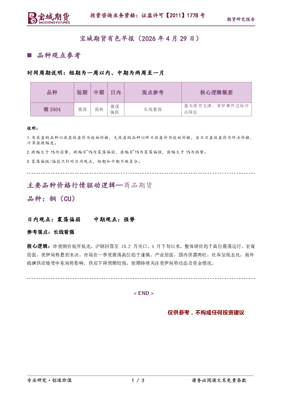 有色早报