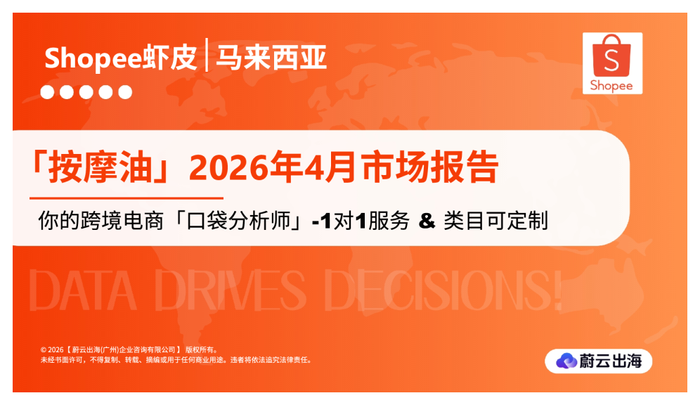 马来西亚Shopee虾皮2026年4月按摩油市场动态报告