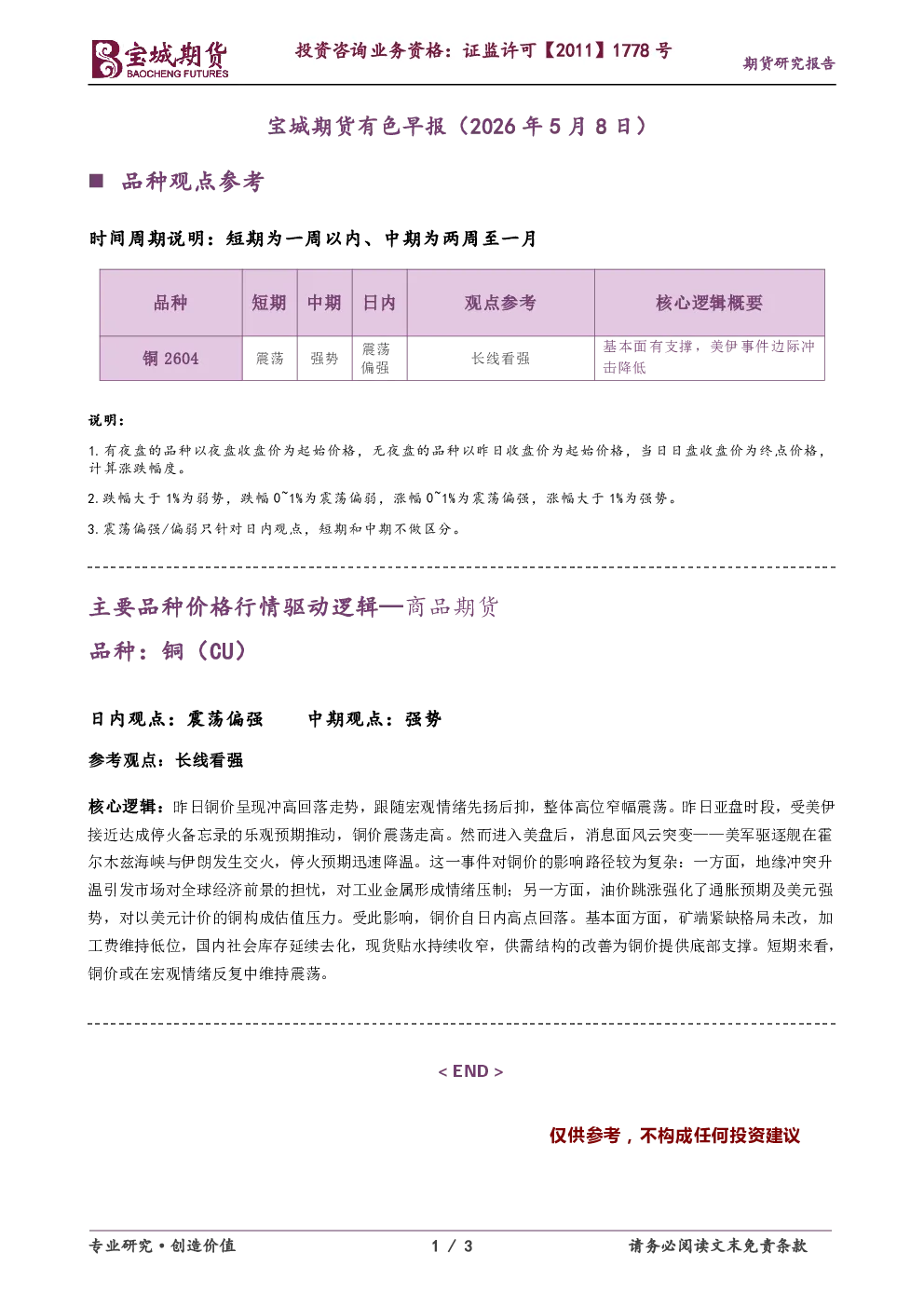 有色早报