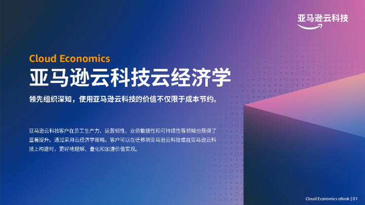 亚马逊云科技云经济学