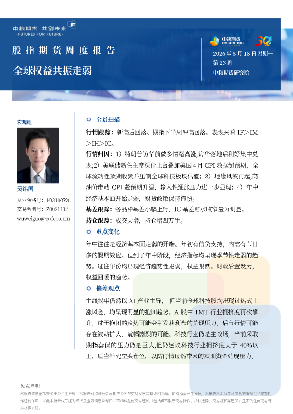 股指周报20