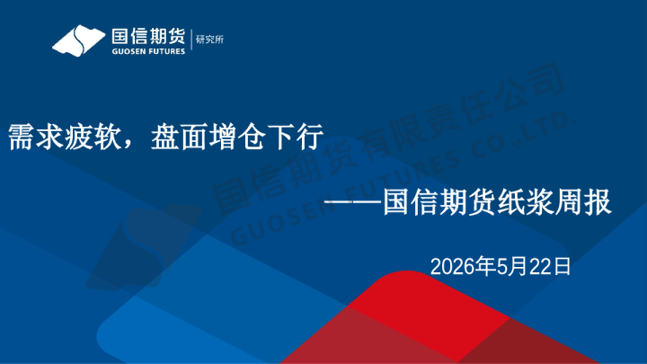 纸浆周报：需求疲软，盘面增仓下行
