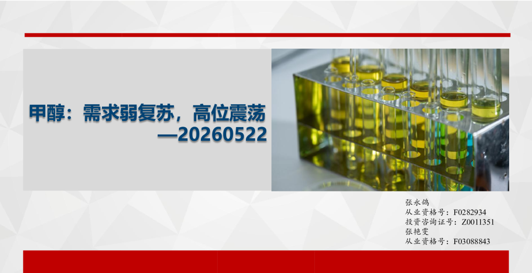 甲醇：需求弱复苏，高位震荡