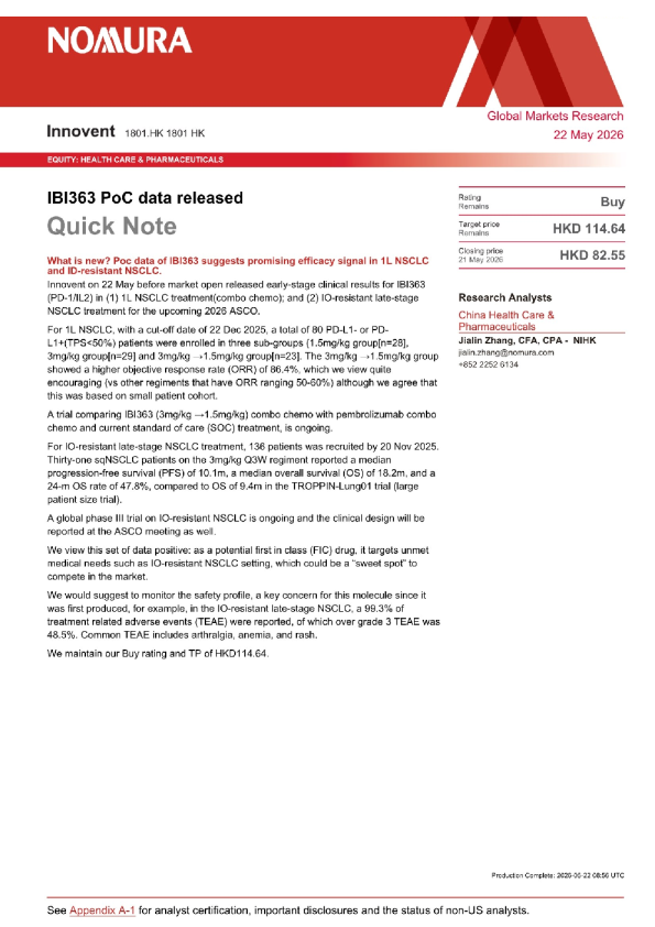 IBI363 PoC数据发布