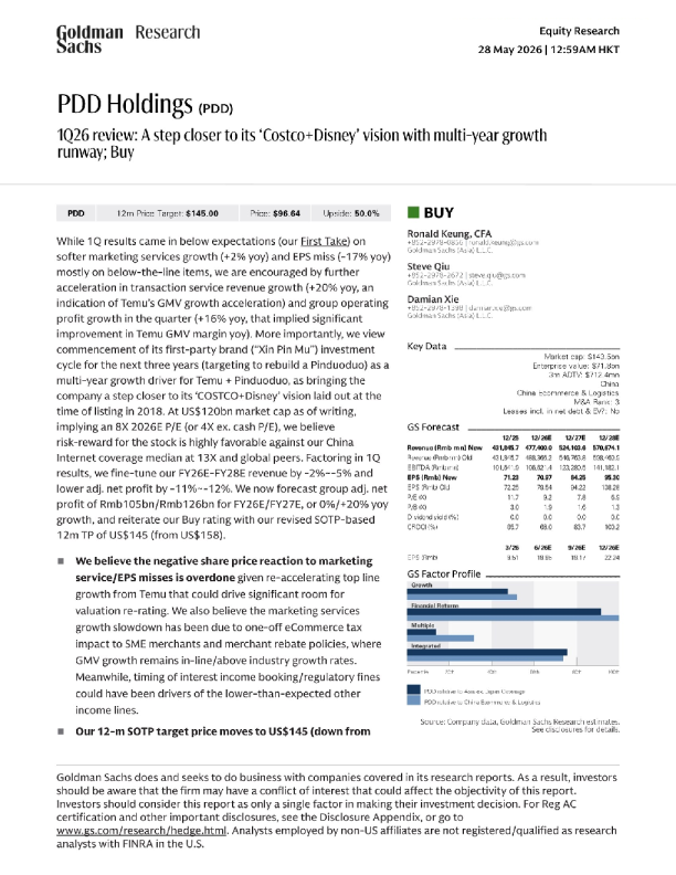 1Q26 review: A step closer to its ‘Costco+Disney’ vision with multi-year growth runway; Buy