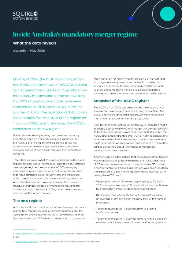 澳大利亚强制性合并制度内部：数据揭示了什么