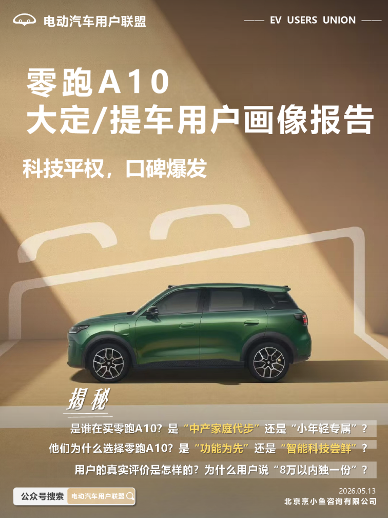 2026零跑A10大定提车用户画像报告