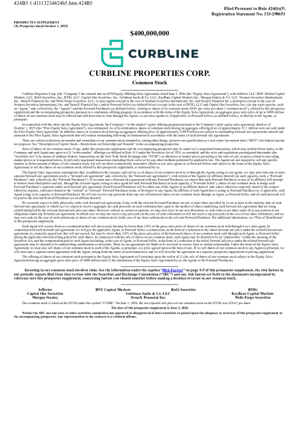 Curbline Properties美国招股说明书（2026年6月2日版）