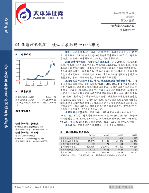 Q1业绩增长靓丽，横纵拓展加速平台化布局