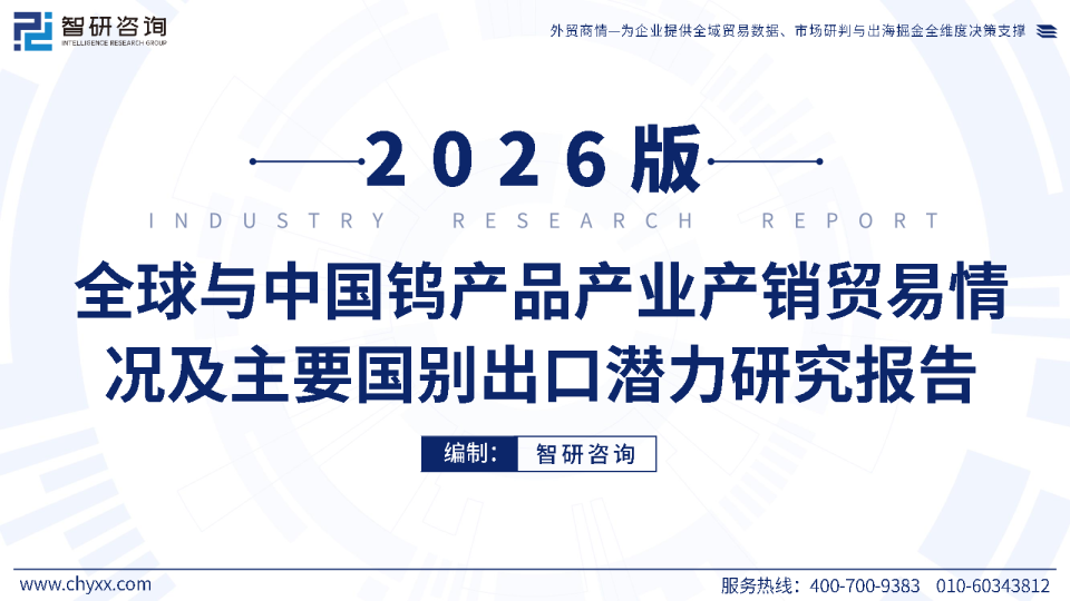 全球与中国钨产品产业产销贸易情况及主要国别出口潜力研究报告2026版