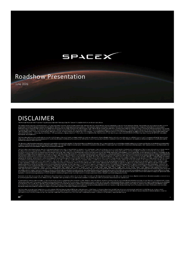 SpaceX路演PPT