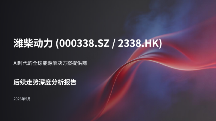 潍柴动力后续走势深度分析报告