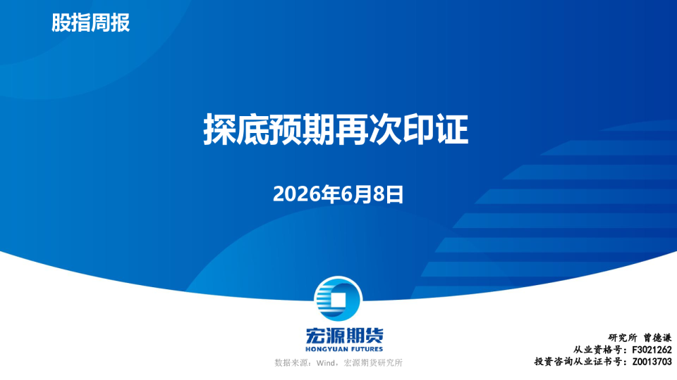 探底预期再次印证