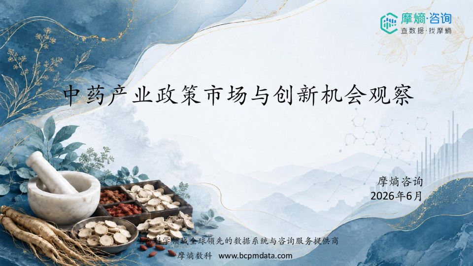 中药产业政策市场与创新机会观察