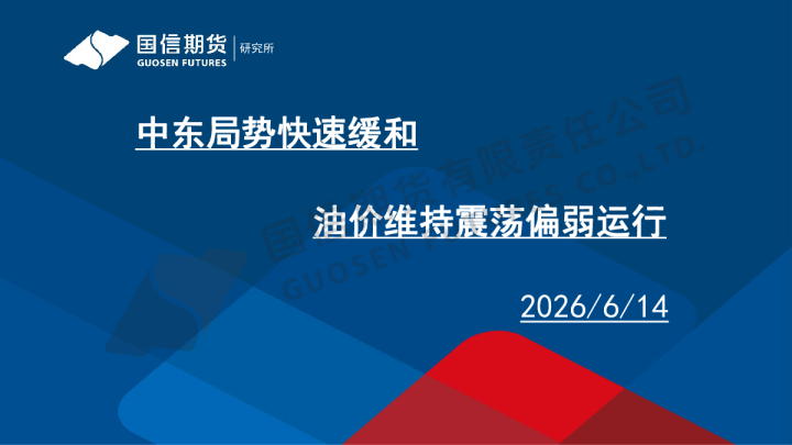中东局势快速缓和 油价维持震荡偏弱运行