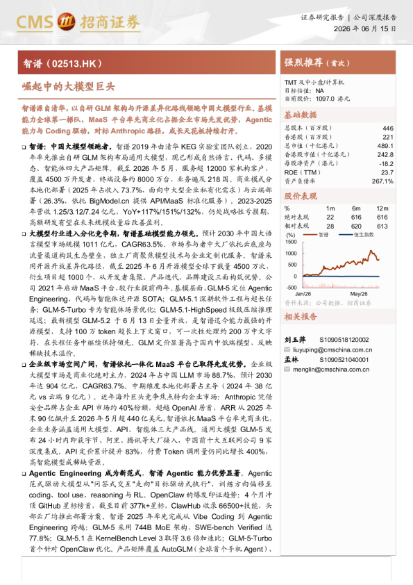 崛起中的大模型巨头