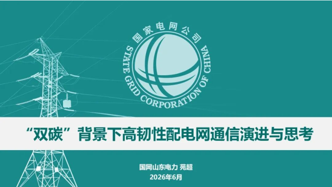 “双碳”背景下高韧性配电网通信演进与思考