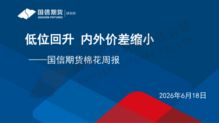 棉花周报：低位回升 内外价差缩小