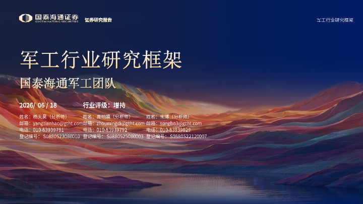 军工行业研究框架