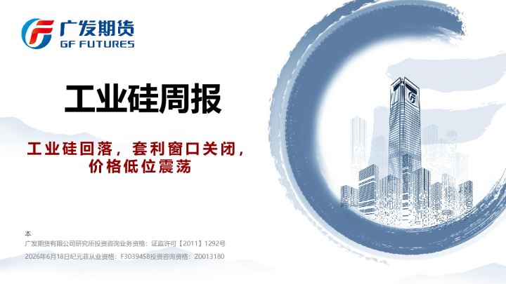 工业硅回落，套利窗口关闭，价格低位震荡