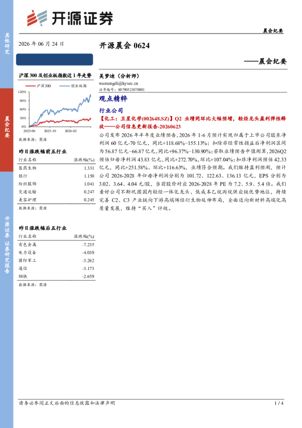 开源晨会