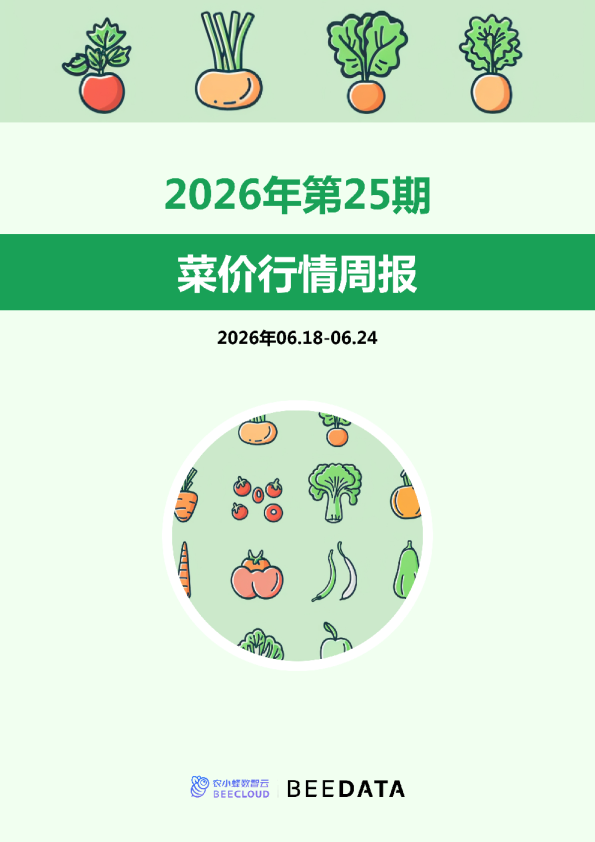 菜价行情周报2026年第25期