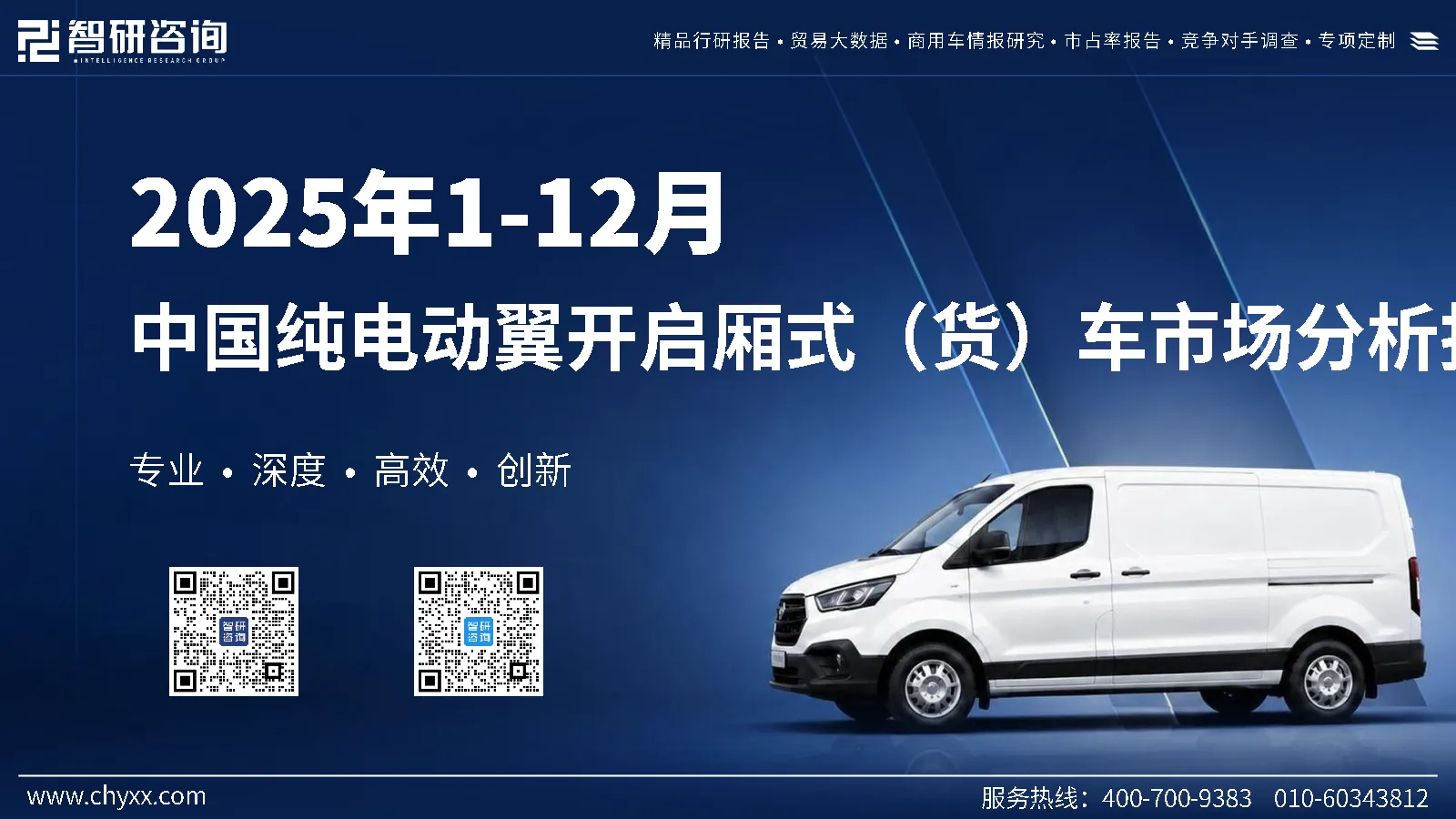 2025年1-12月中国纯电动翼开启厢式（货）车市场分析报告