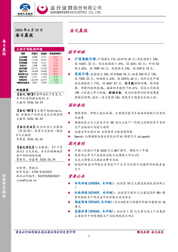 金元晨报