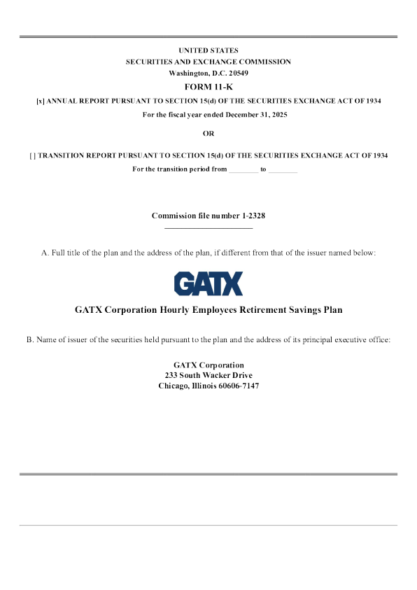 GATX公司2025年报告