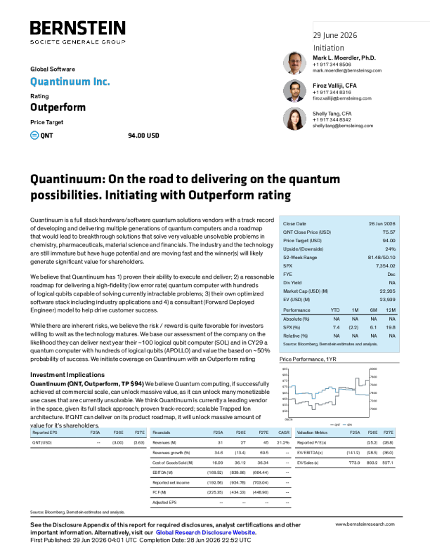Quantinuum：通往实现量子可能性的道路