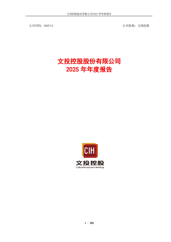 文投控股：2025年年度报告（修订版）