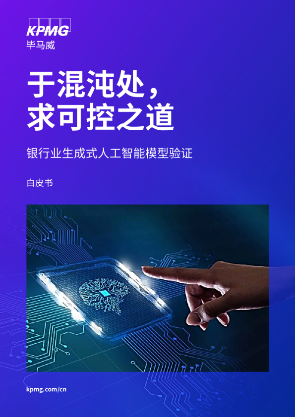 银行业生成式人工智能模型验证：于混沌处求可控之道