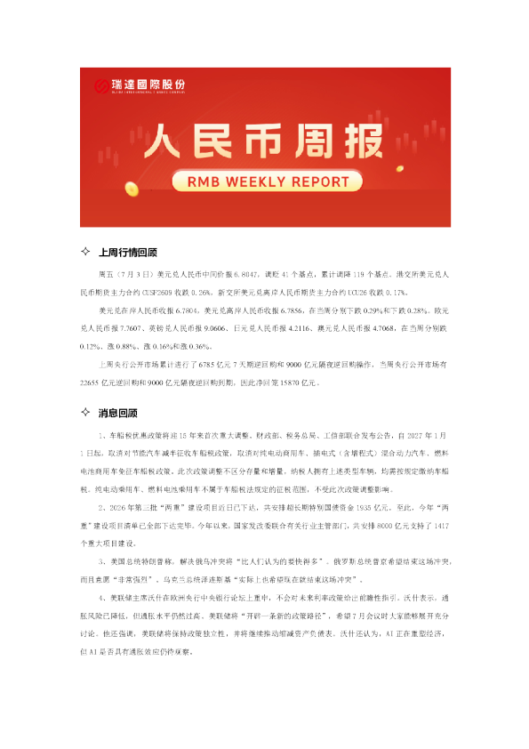 20260707人民币周报