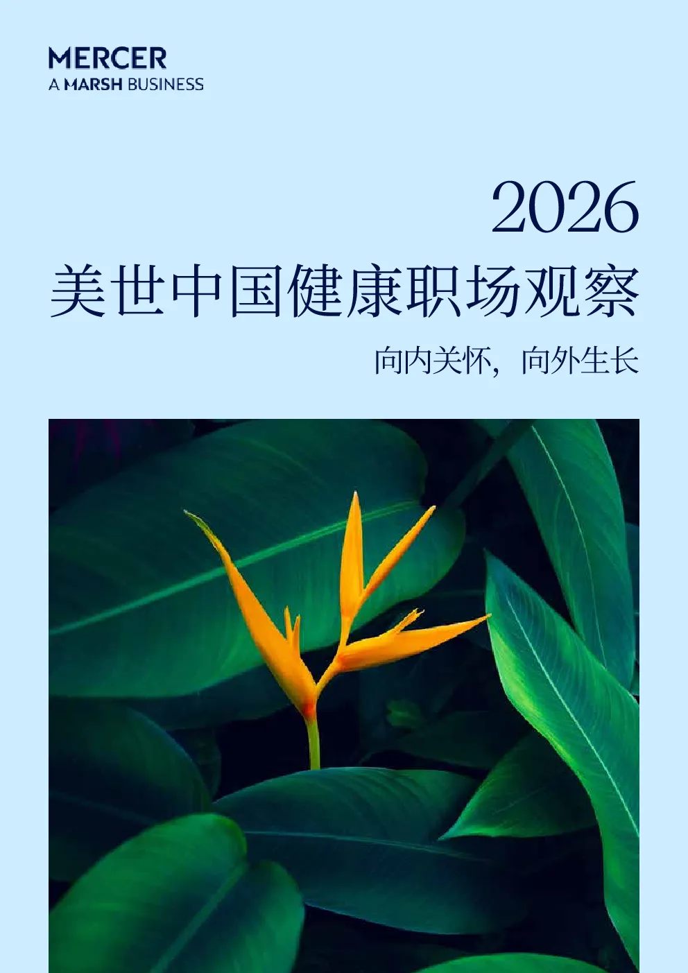 向内关怀，向外生长——2026美世中国健康职场观察