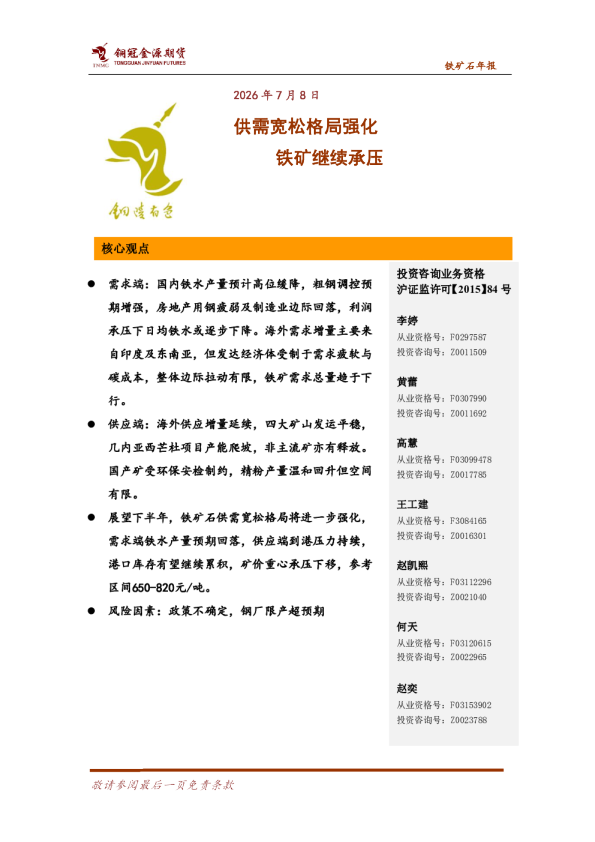 铁矿石年报