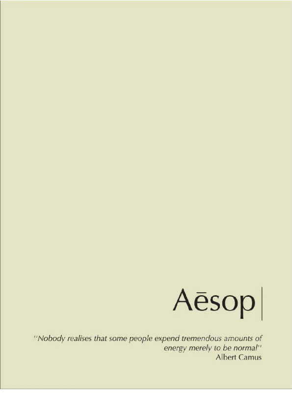 Aesop品牌手册