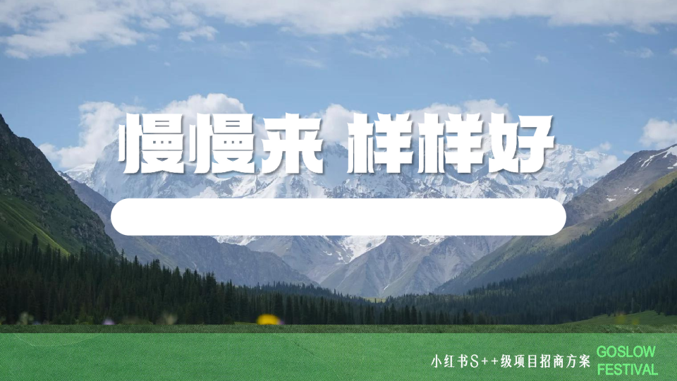 小红书慢人节2025年长线IP规划