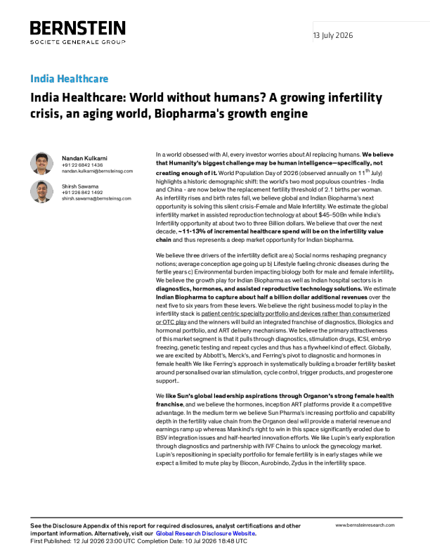 印度医疗：没有人类的世界？日益加剧的不孕不育危机与老龄化世界