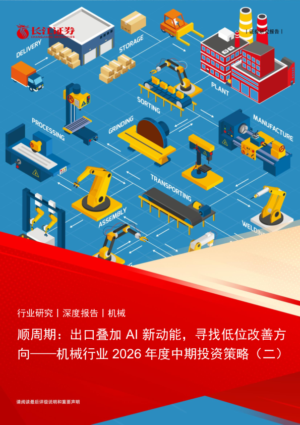 机械行业2026年度中期投资策略（二）：顺周期：出口叠加AI新动能，寻找低位改善方向