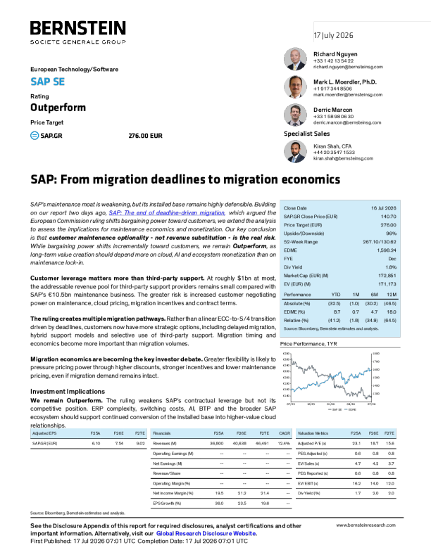 从迁移截止日期到迁移经济性——SAP维护护城河的变化与应对
