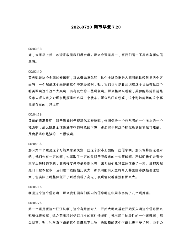 期市早餐7.20