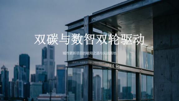 双碳与数智双轮驱动：城市更新项目的破局之道与实战落地