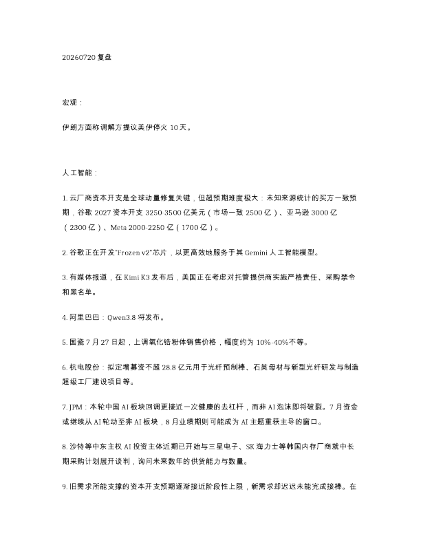 20260720复盘