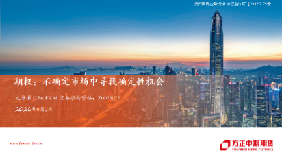 期权：不确定市场中寻找确定性机会