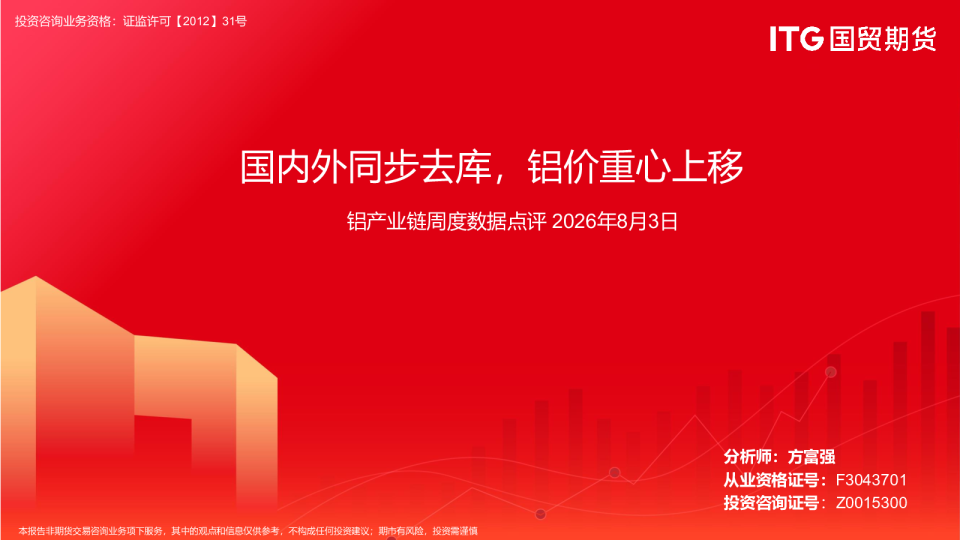 铝产业链周度数据点评：国内外同步去库，铝价重心上移