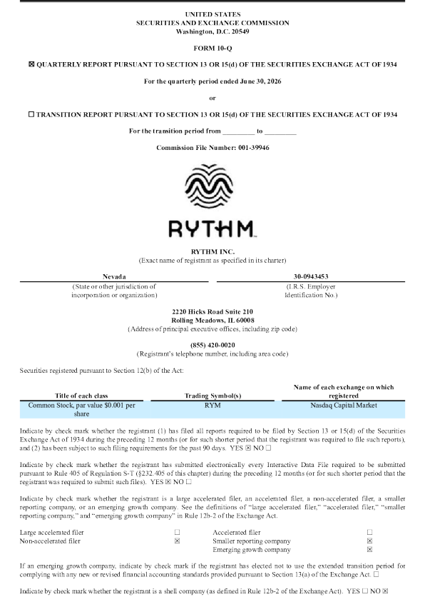 
RYTHM公司2026年季度报告